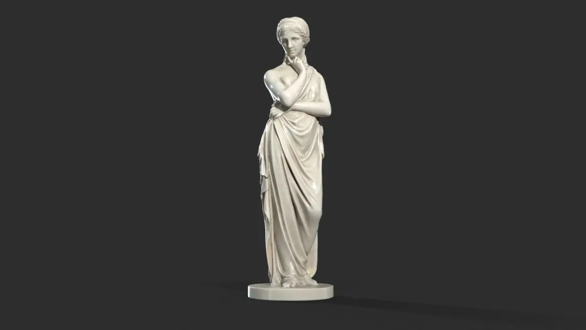 Classic Woman Sculpture 3D model