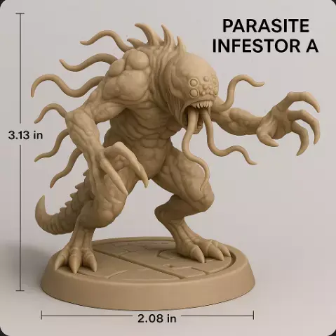 PARASITE INFESTOR Alien Biomass Corruption Unit STL Pack 3D print model purchase