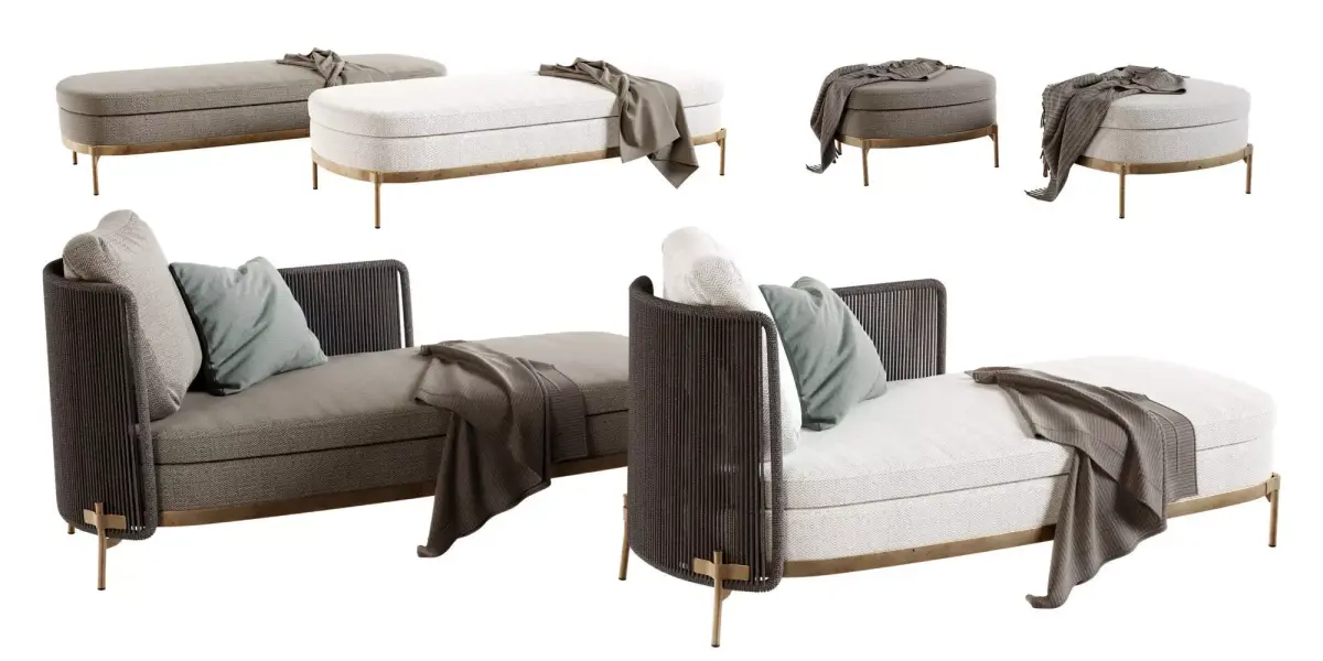 Sofa Outdoor Garden 2 3D model