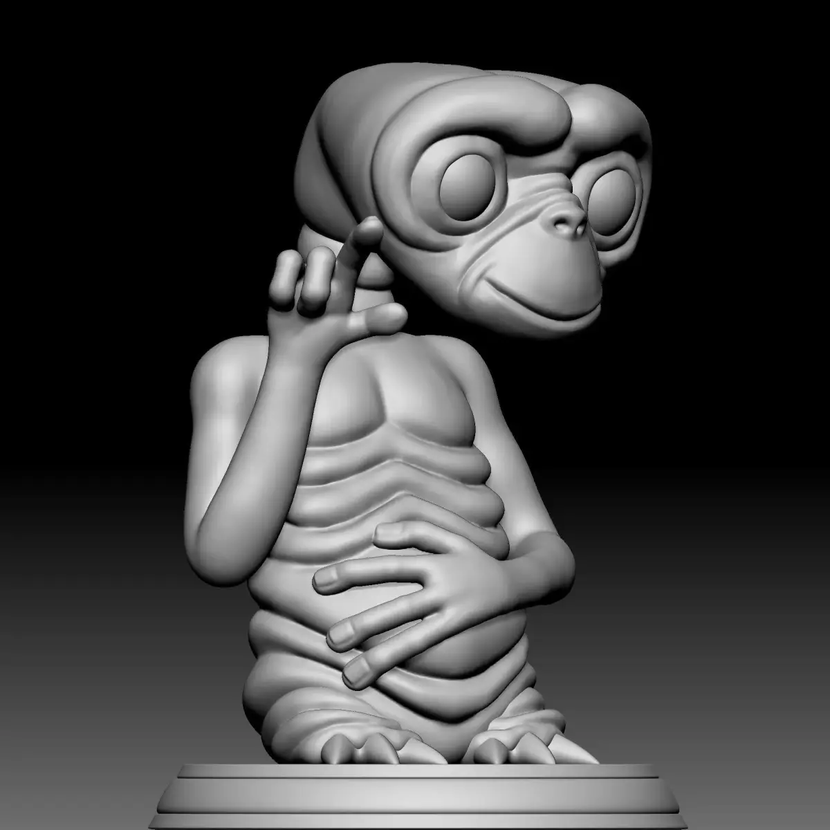 Alien Statue - 080 3D print model