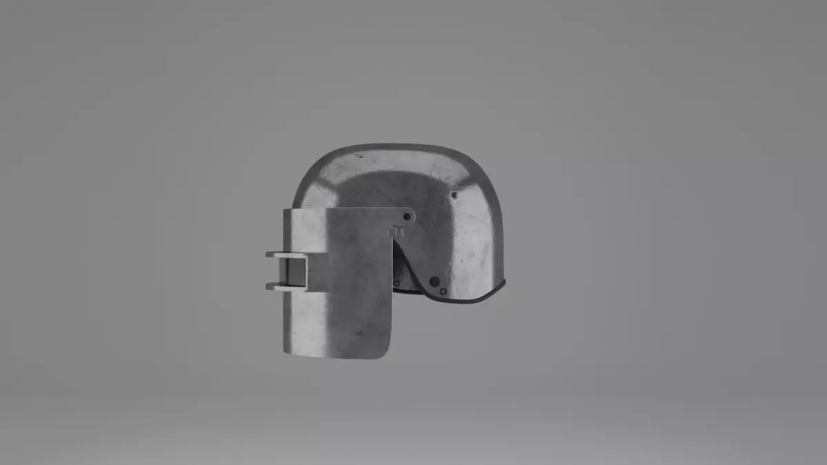War Helmet - Game Ready 3D model
