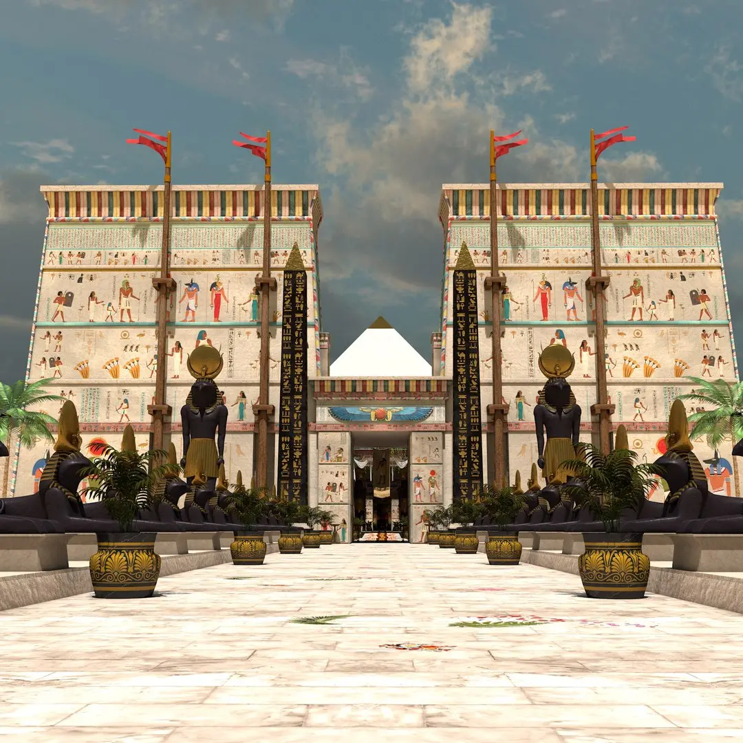 Egyptian Temple 3D model