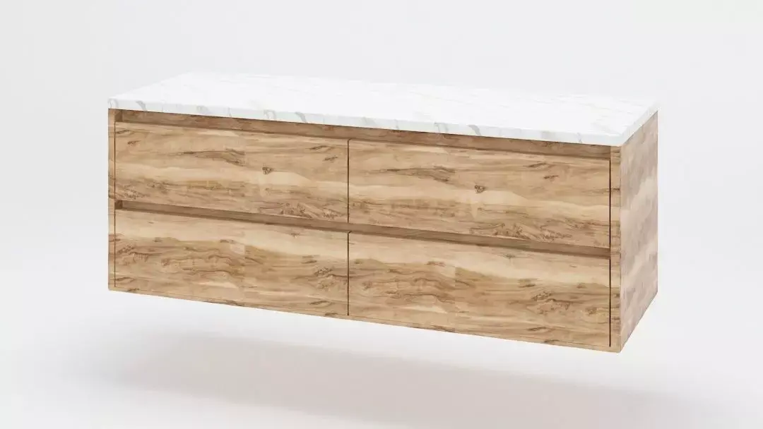 Wood and Marble Furniture Free low-poly 3D model