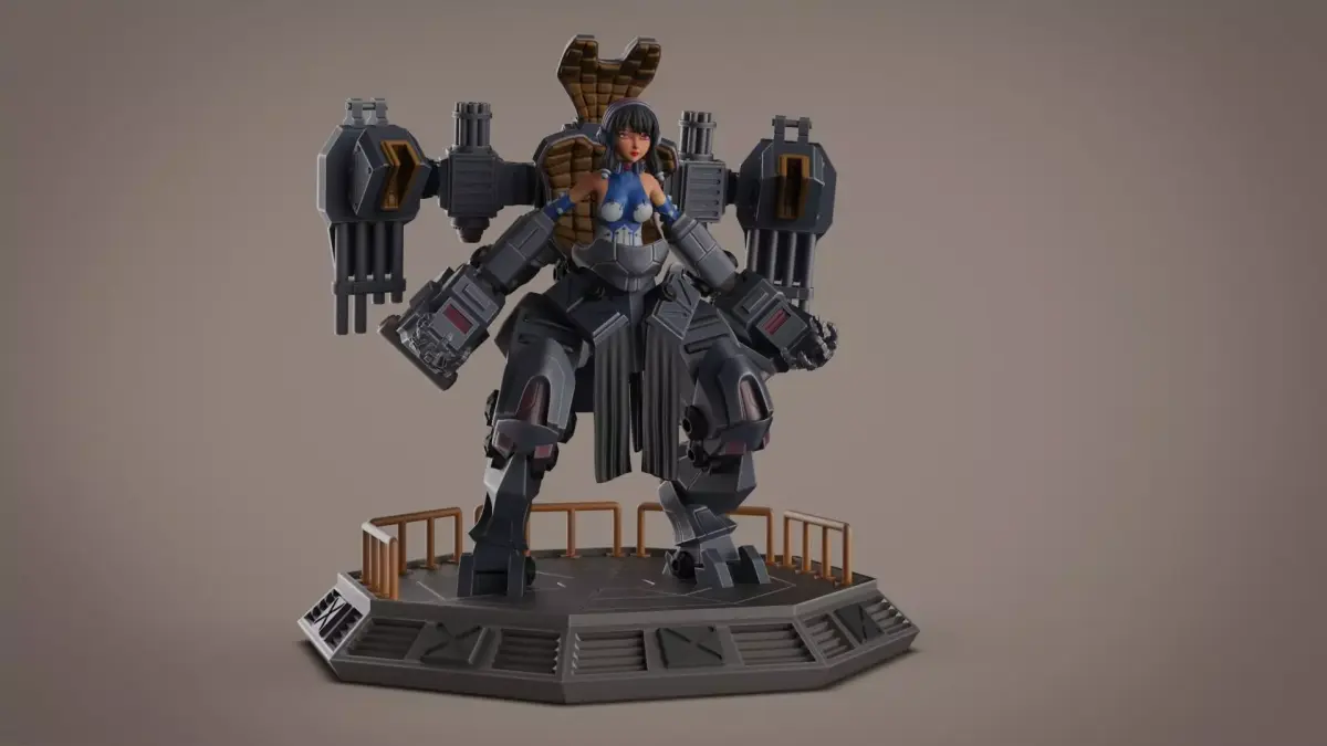 Mech Girl 3D print model purchase
