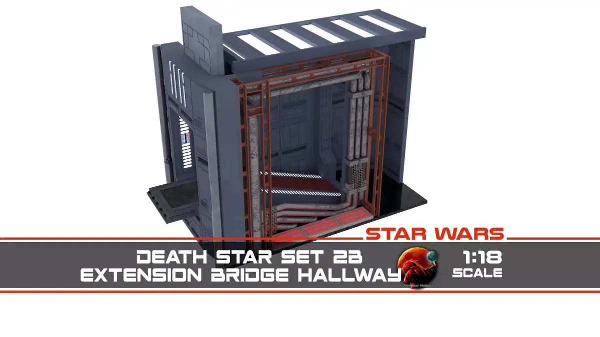 Set 2b - Death Star Extention Bridge Hallway 1-18 Scale 3D Model Pack purchase