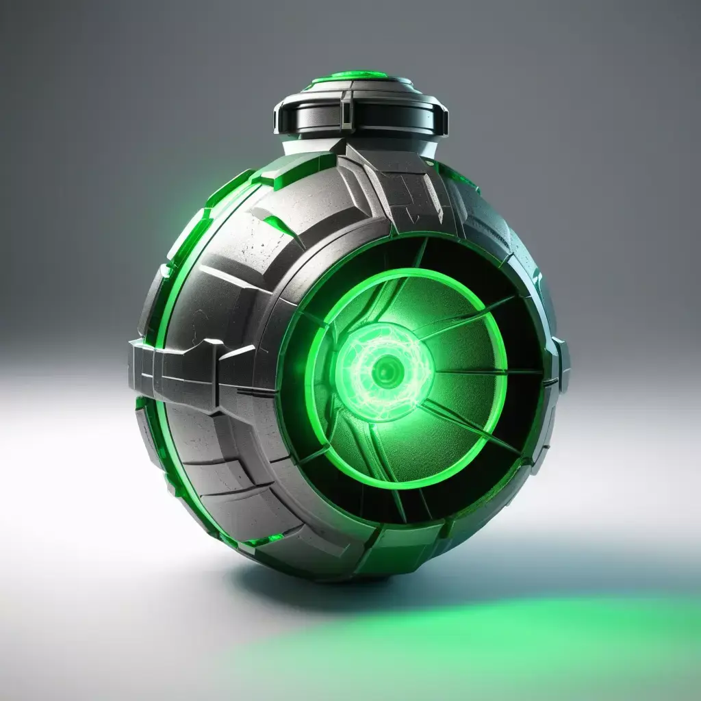 Futuristic Plasma Grenade 3D Model 3D model get