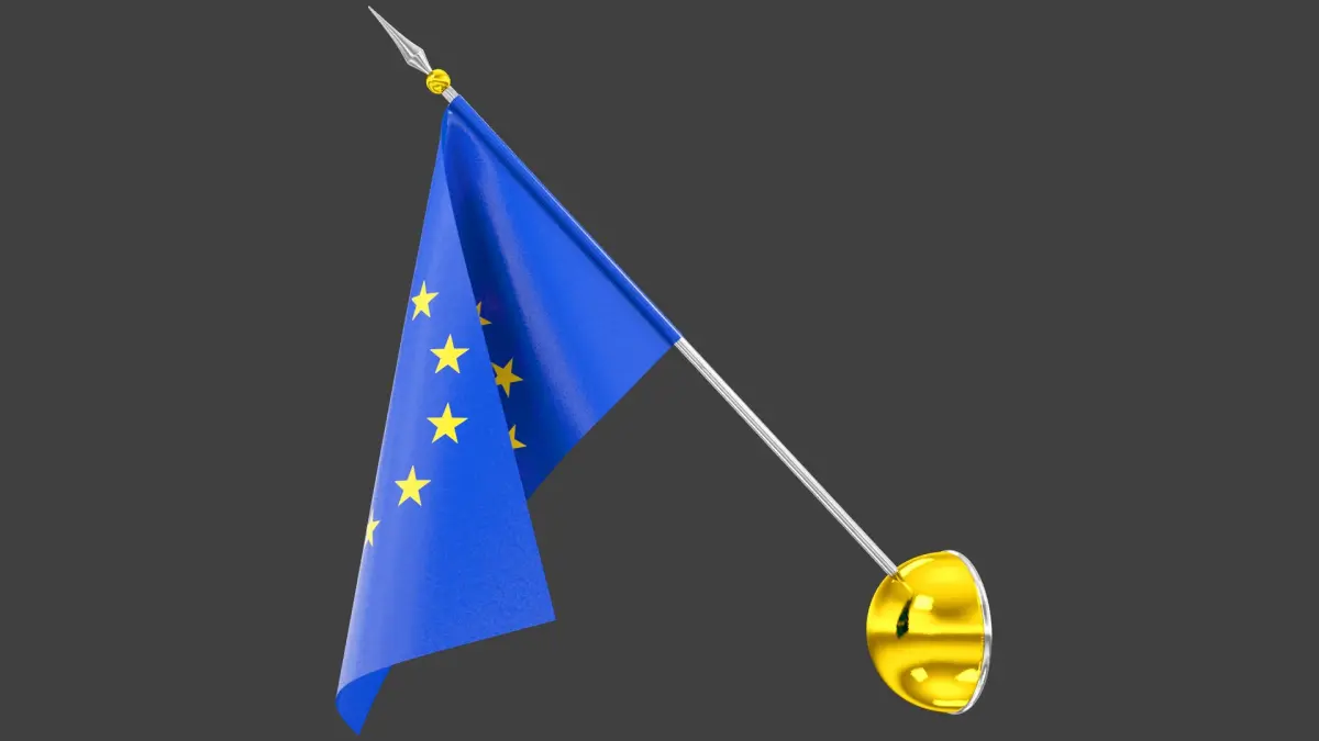 Flag of Europe V10 3D model
