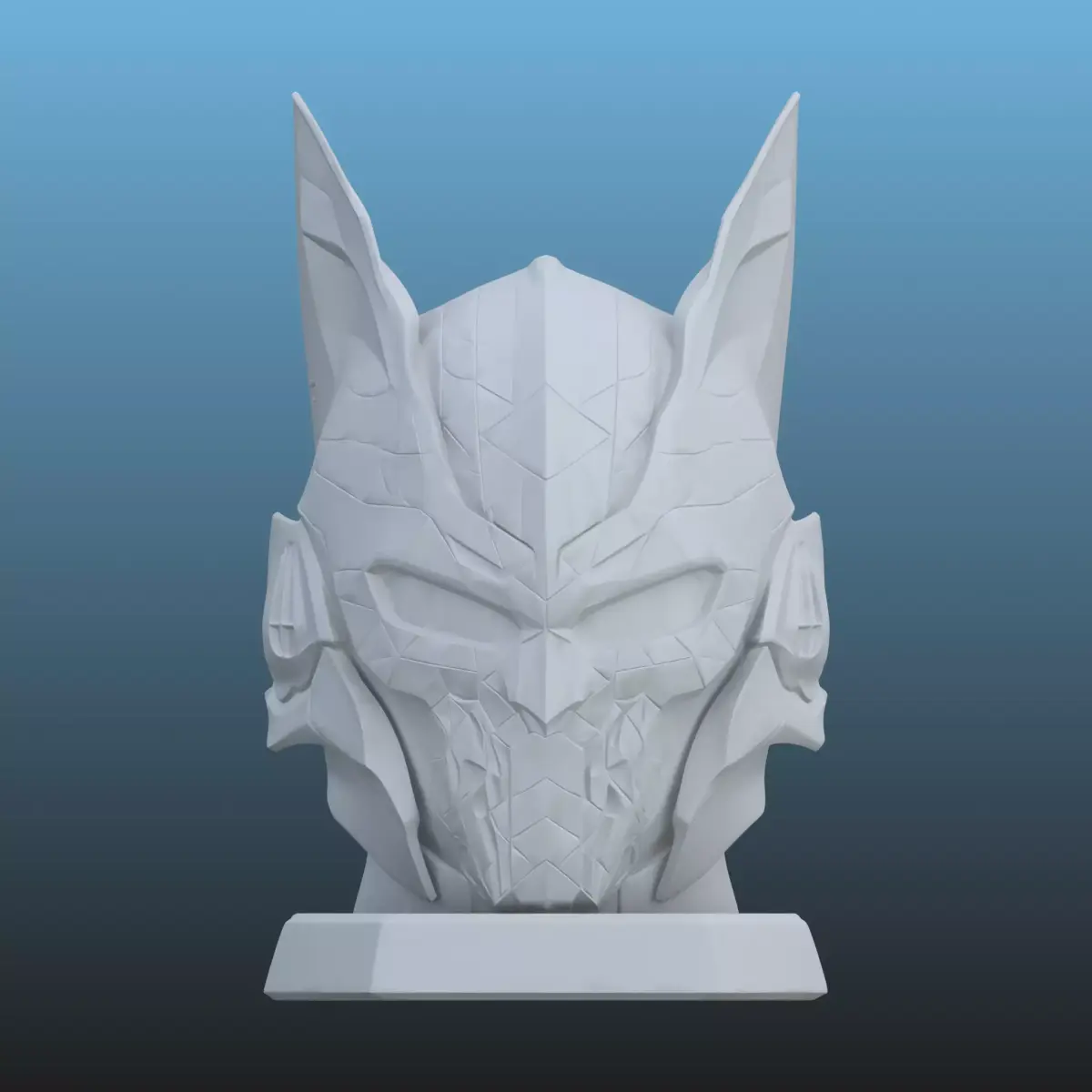 High-Detail Cybernetic Soldier Helmet PM-101 3D print model