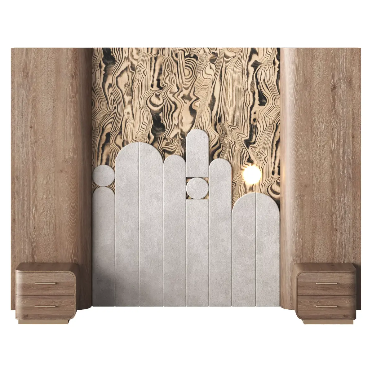 Headboard Low-poly 3D model