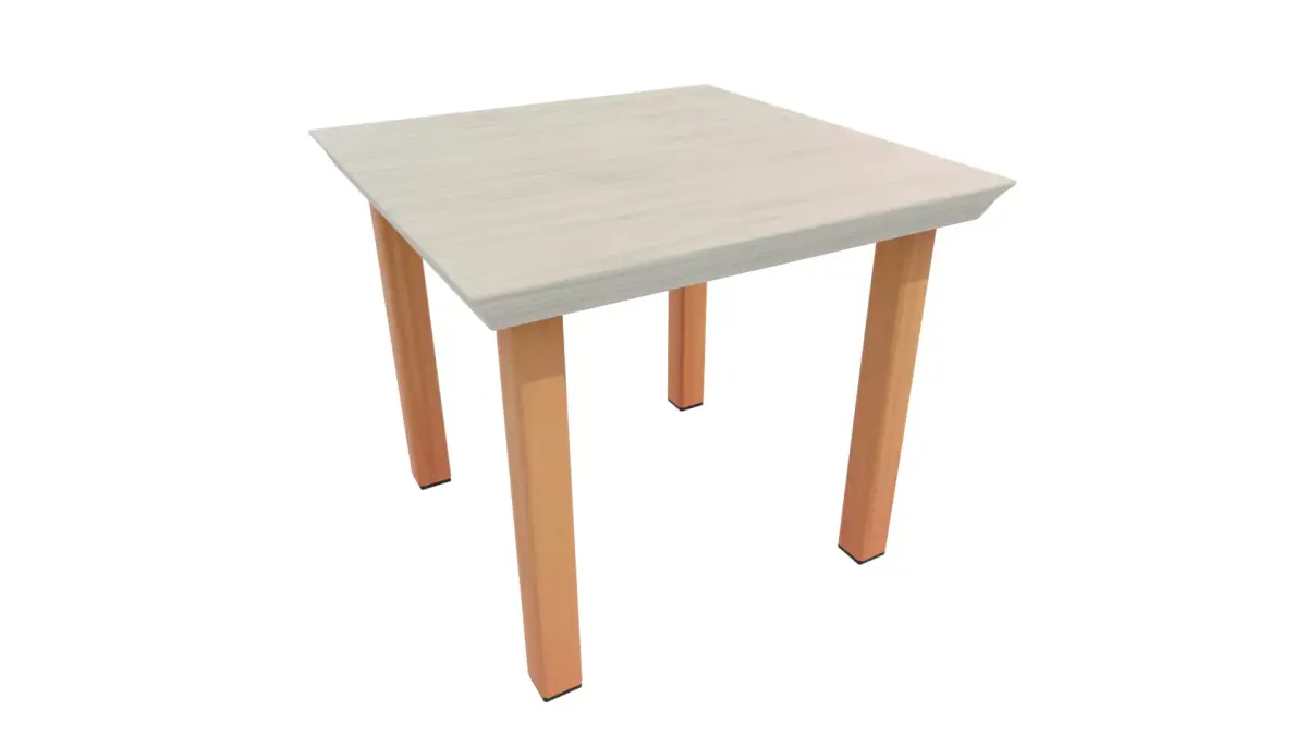 Outdoor Table Low-poly 3D model 13