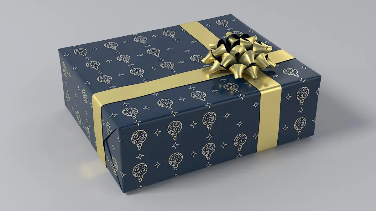 Realistic Christmas Present 08 3D model