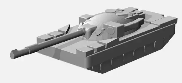 British Cheiftain Battletank 6mm Scale 3D print model