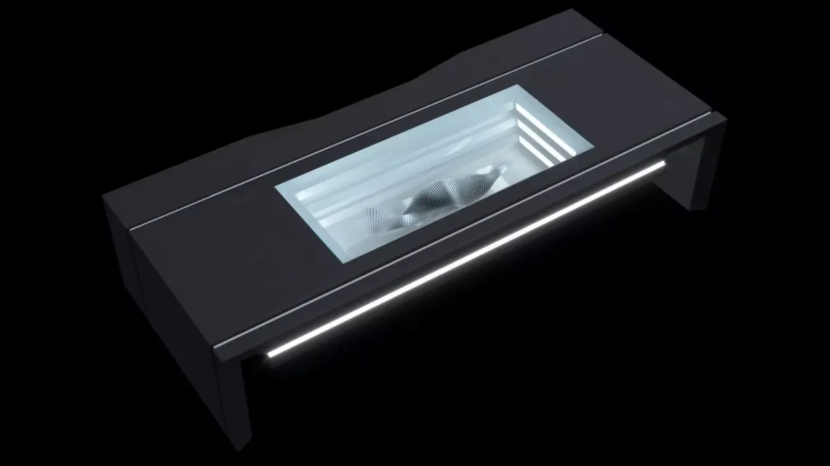 Scifi table Low-poly 3D model buy