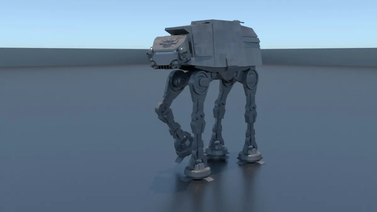 AT-AT star wars walker Low-poly 3D model