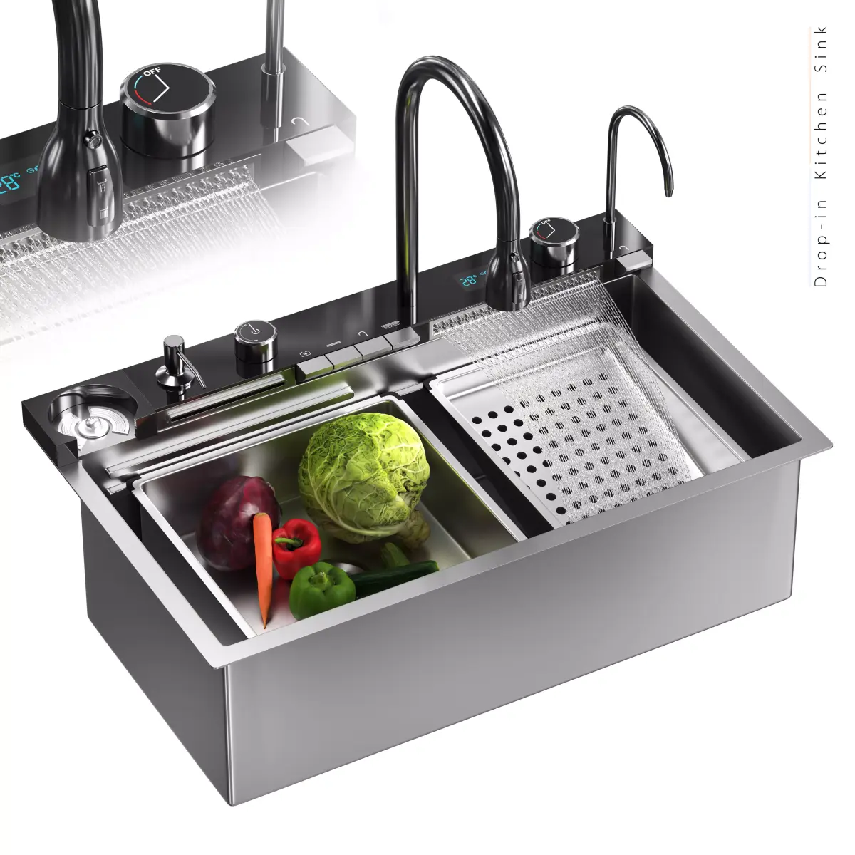 Drop-in Kitchen Sink 3D model purchase