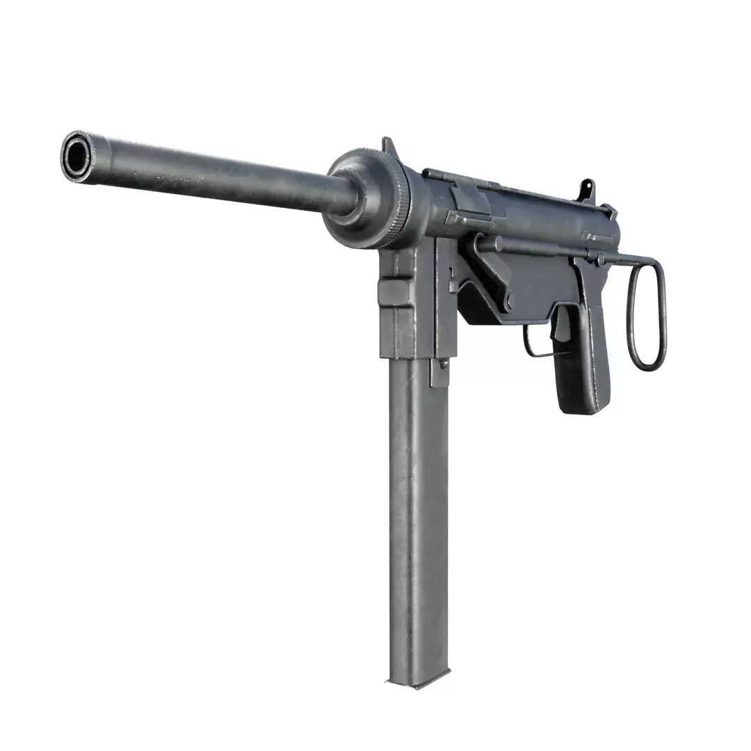 M3 SMG High Poly  3D model