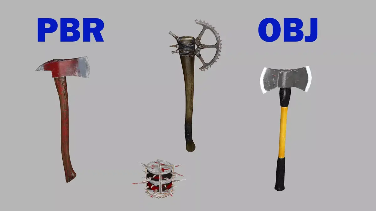 Medieval Polearms Weapon Pack Low-poly 3D Model Low-poly 3D model purchase