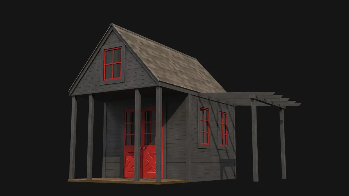 Garden Cabin 5 3D model