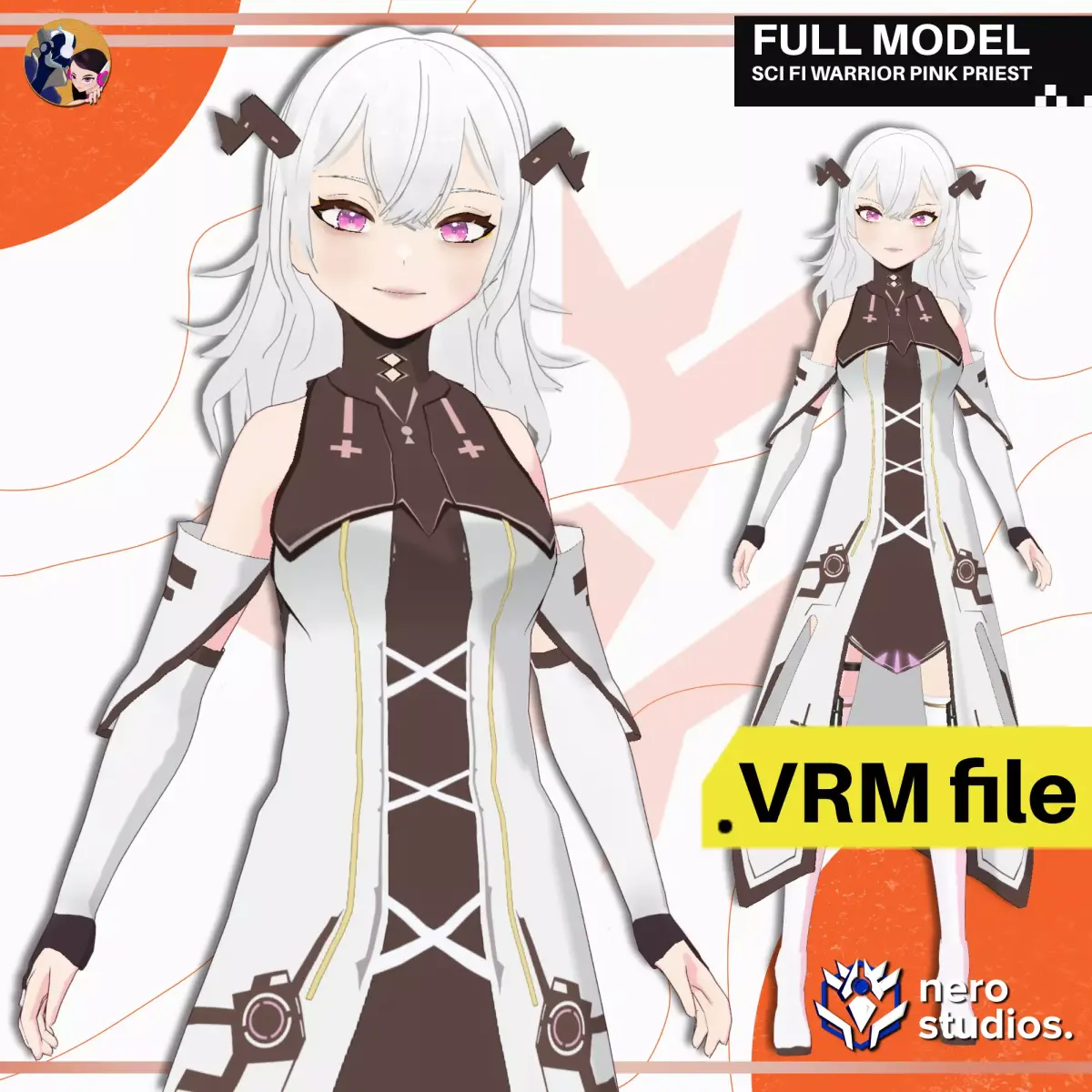 VRM SCI FI WARRIOR PRIEST BOSS RPG ARMOR MODEL 3D model