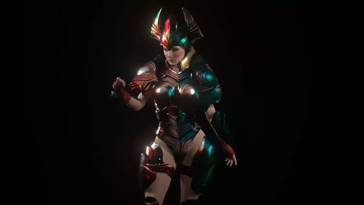 Evil Queen Low-poly 3D model
