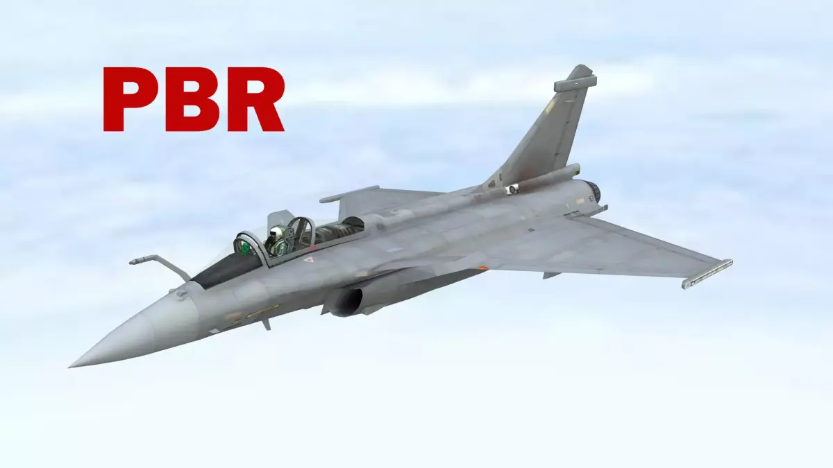 Fighter Jet Flying In Sky Plane V07 Low-poly 3D model