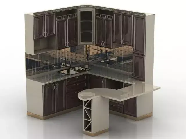 Kitchen design Free 3D model buy