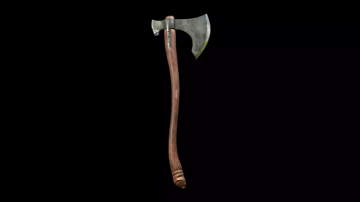 Viking Axe Low-poly 3D model 41