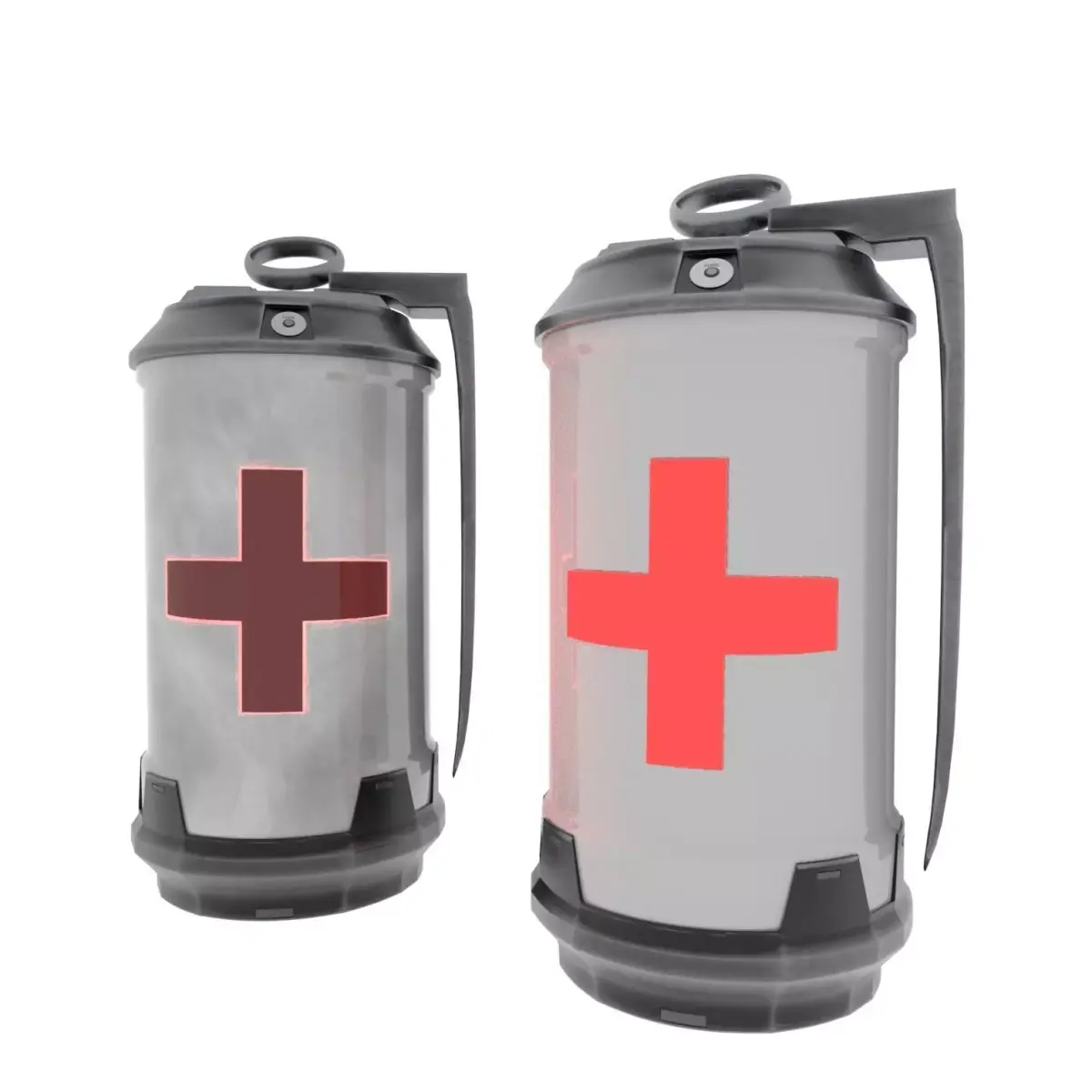 Futuristic Healing Grenade Low-poly 3D model