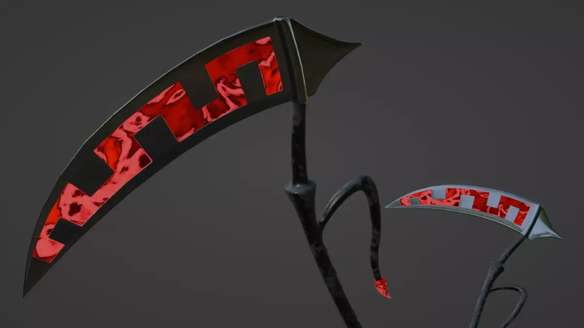Fantasy Scythe 3D model