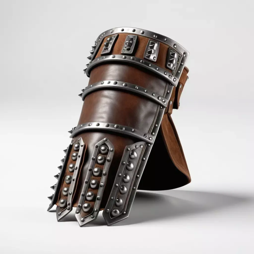 Weathered Leather Gauntlet 3D Model 3D model