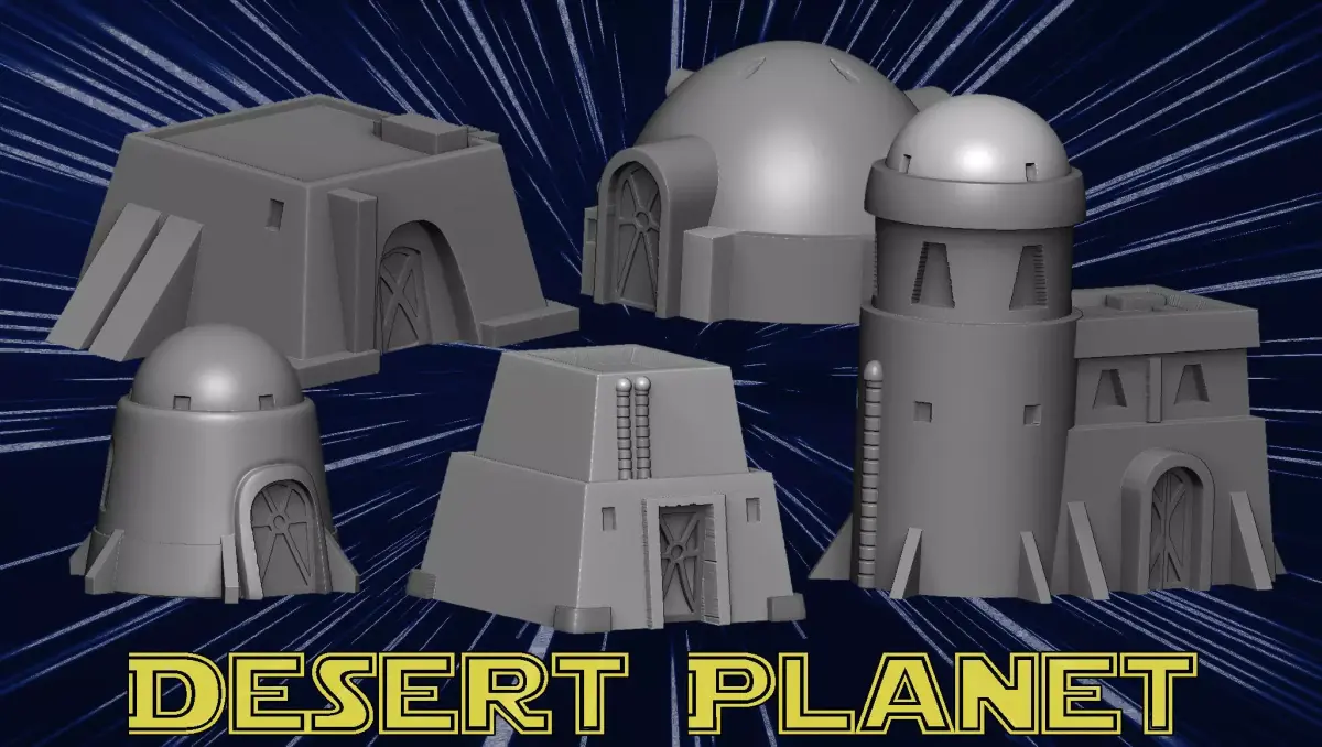 Desert planet 3D print model