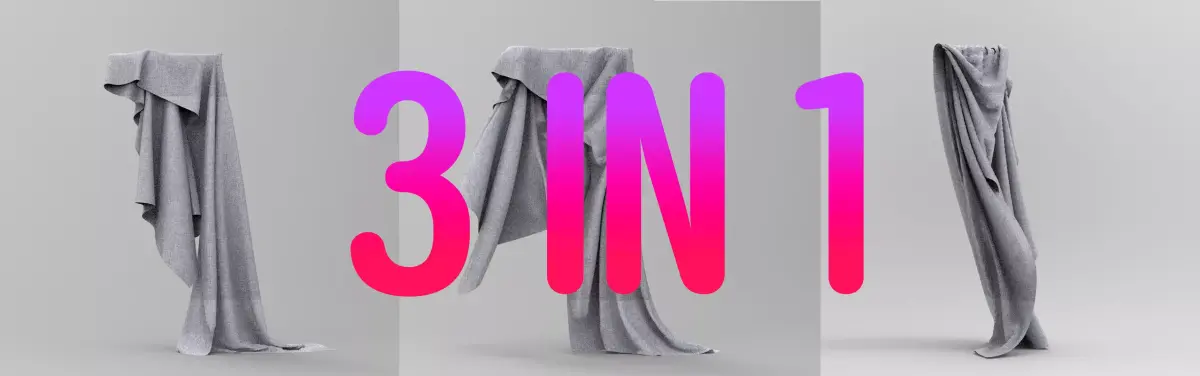 Clothing FBX 3 in 1set 6 Low-poly 3D model