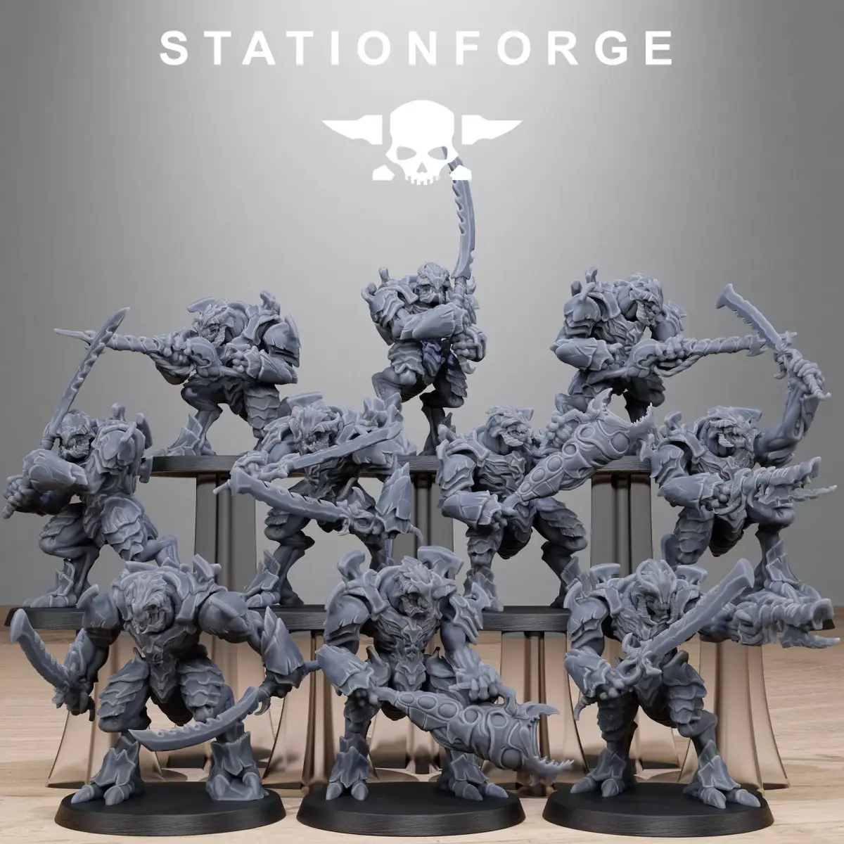 Xenarid Warriors 3D print model