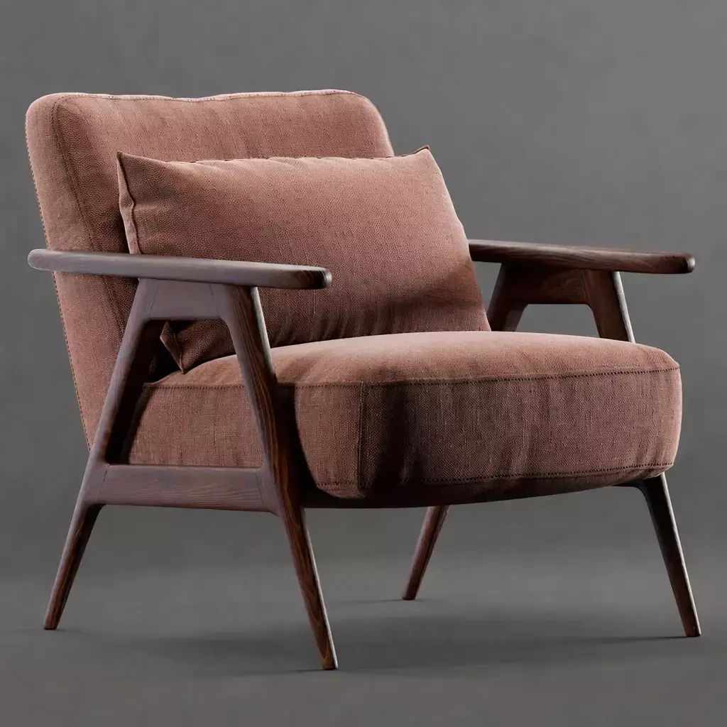 Modern Luxury Lounge Chair - Realistic Furniture  3D model