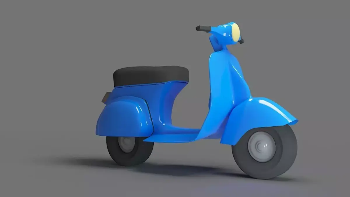 Vespa Scooter 3D print model