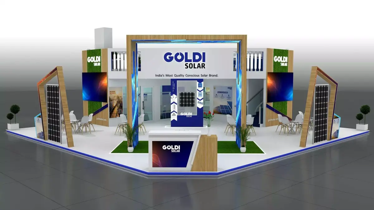 12mtr x 12mtr expo stall 4side open Exhibition Stand Design Free low-poly 3D model