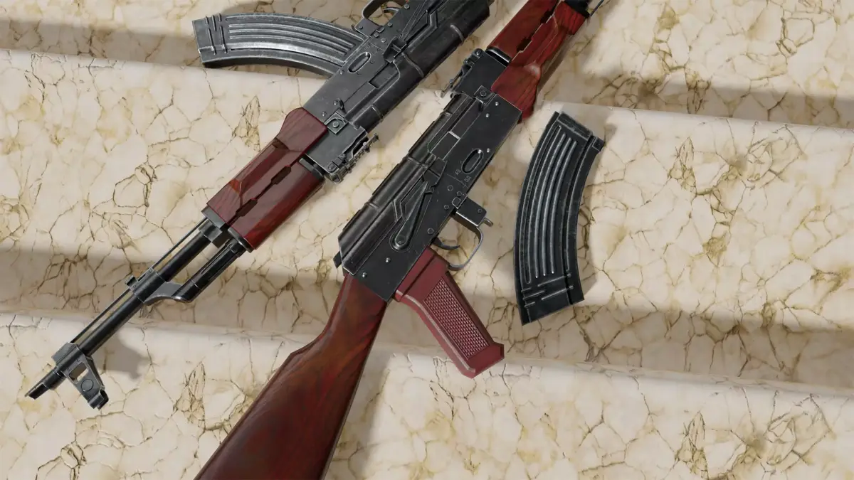 AKM Model and Textures Low-poly 3D model 3D model