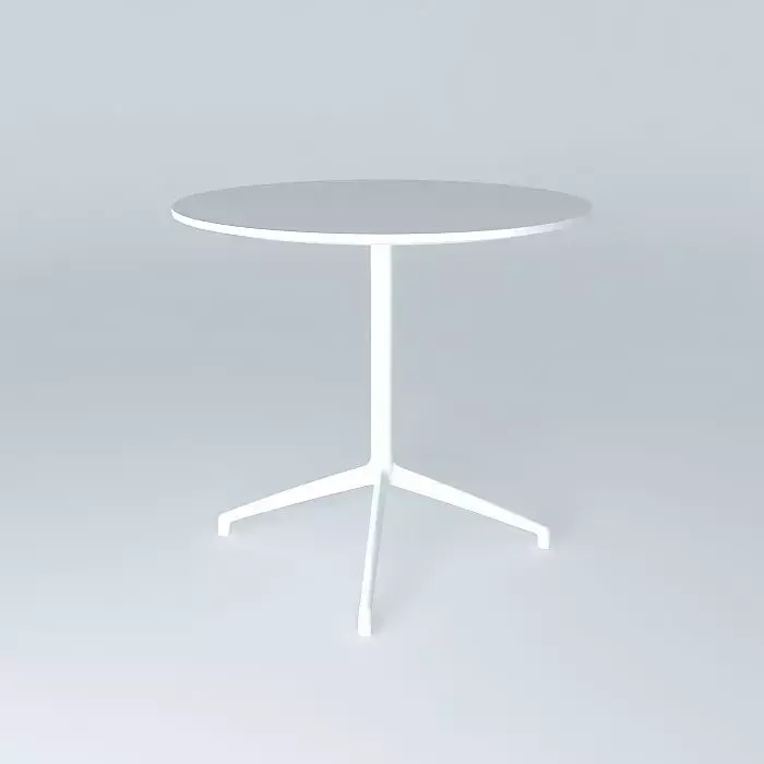 White dining Table Free 3D model