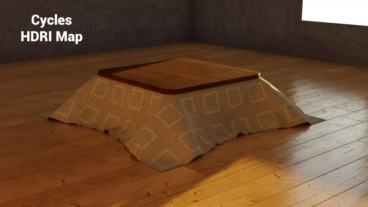 Simple Japanese Kotatsu Free 3D model