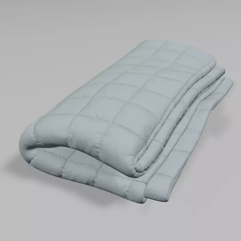 Blanket folded 3 times Free 3D model