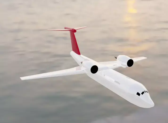 An-74 Style Twin-Engine Cargo - Custom Soviet Jet Low-poly 3D model