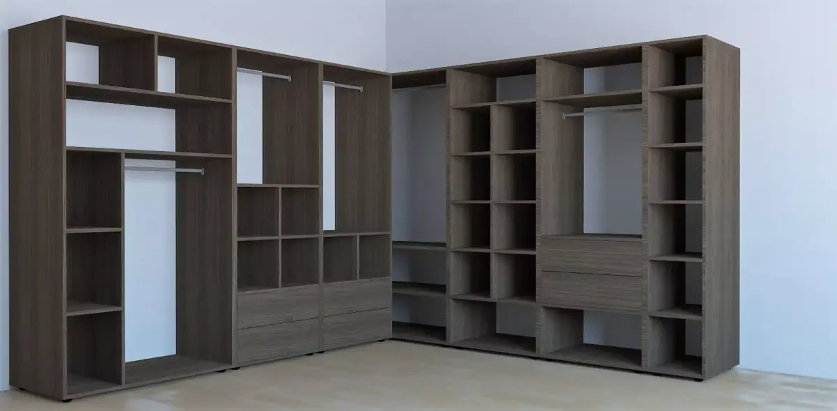 Dressing closet with shelves and drawers Free 3D model