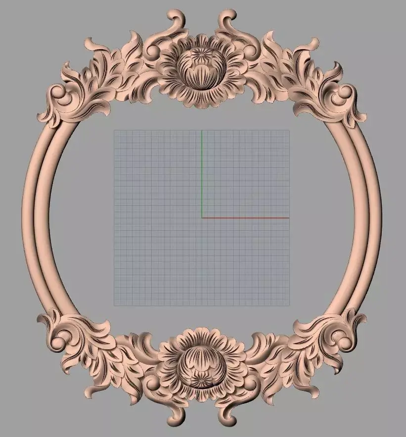 European furniture 3D relief models for CNC wood engraving E230 3D model