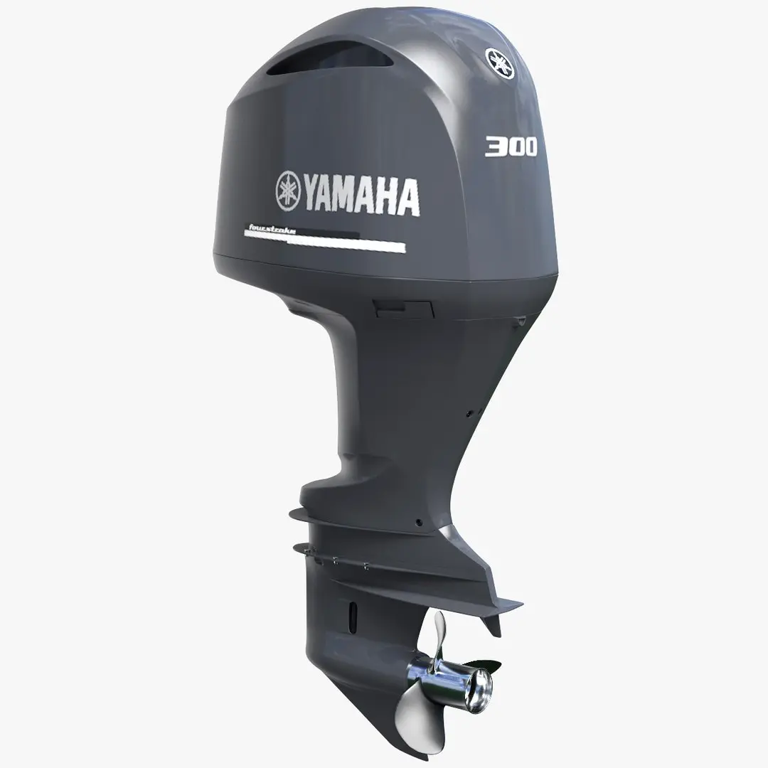 Yamaha 350 V8 Outboard Engine 3D model