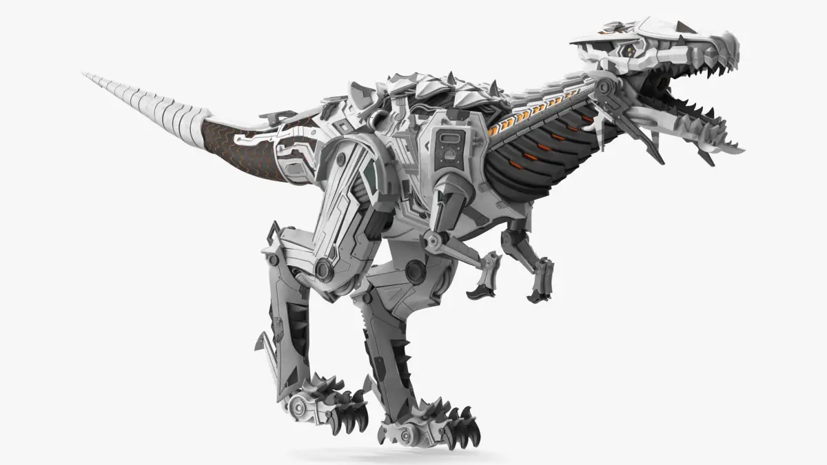 Dinosaur Robot Rigged for Cinema 4D 3D model
