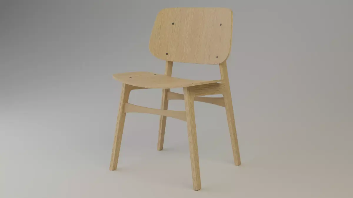 Wooden Chair  Free 3D model purchase
