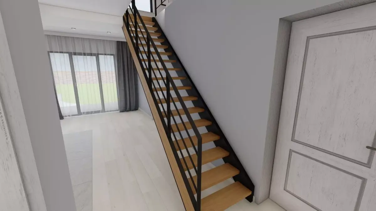 Stairs staircase in house Free 3D model