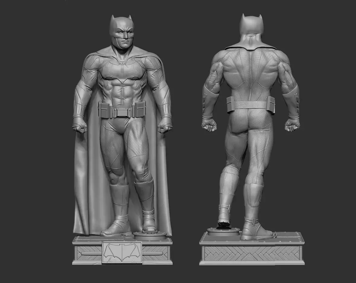 Batman figure Ben Affleck 3D model ready print 3D print model purchase