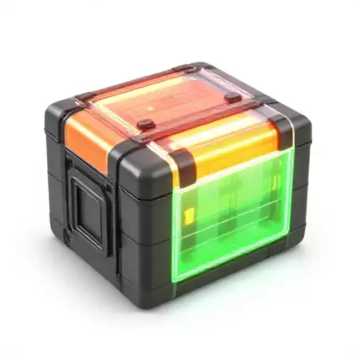 Modern Rectangular BatteryPack Low-poly 3D model