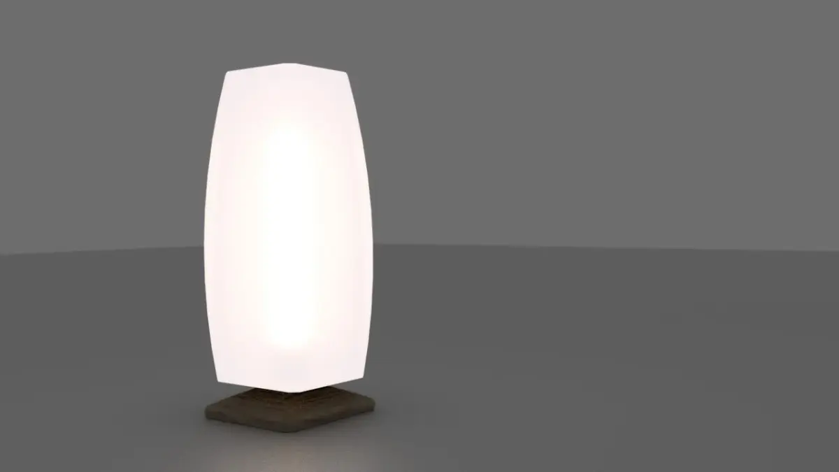 Minimalistic Table Lamp Free low-poly 3D model